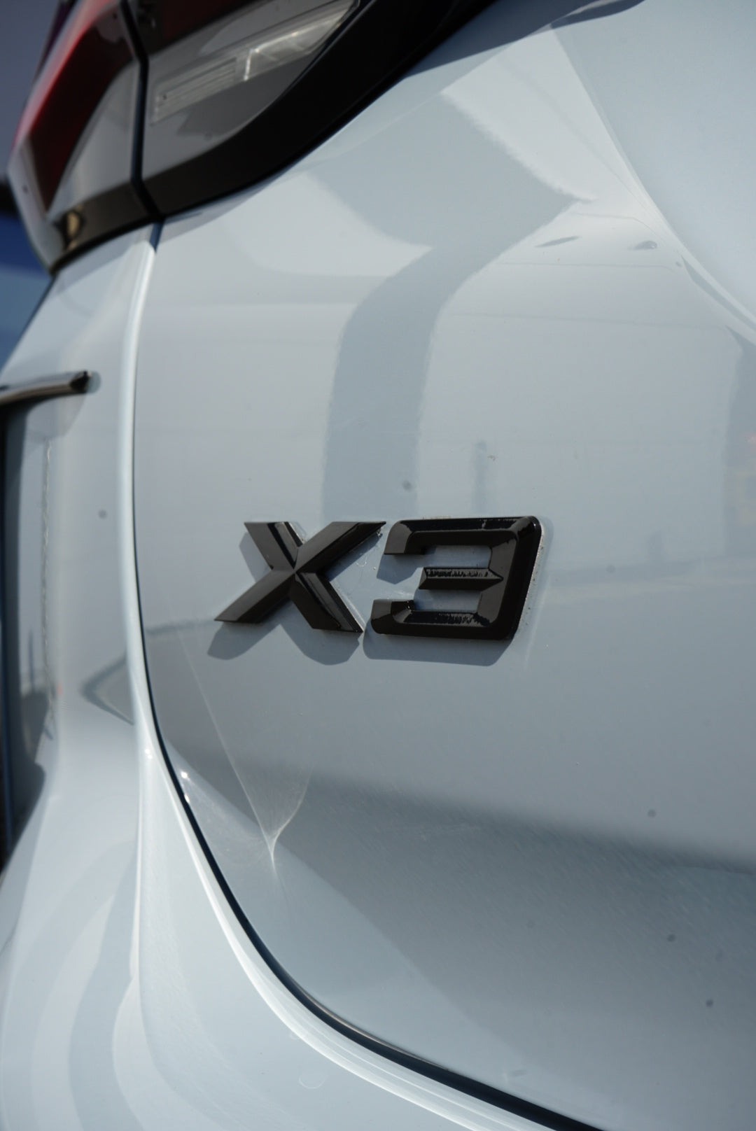 BMW X3 Model Badge / Emblem Gloss Black