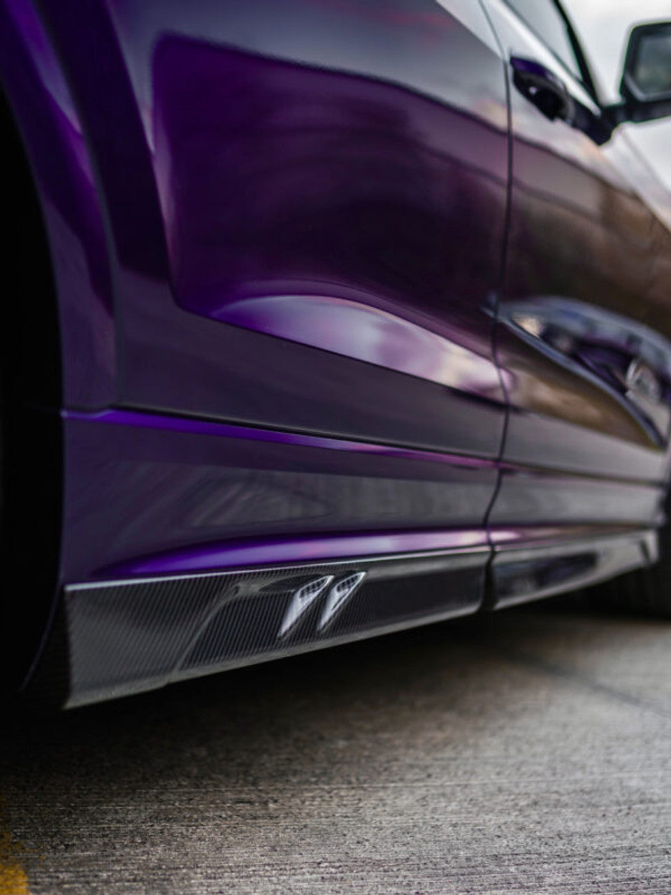 AP Design Carbon Fibre Side Skirts Gloss Twill Carbon - RSQ8