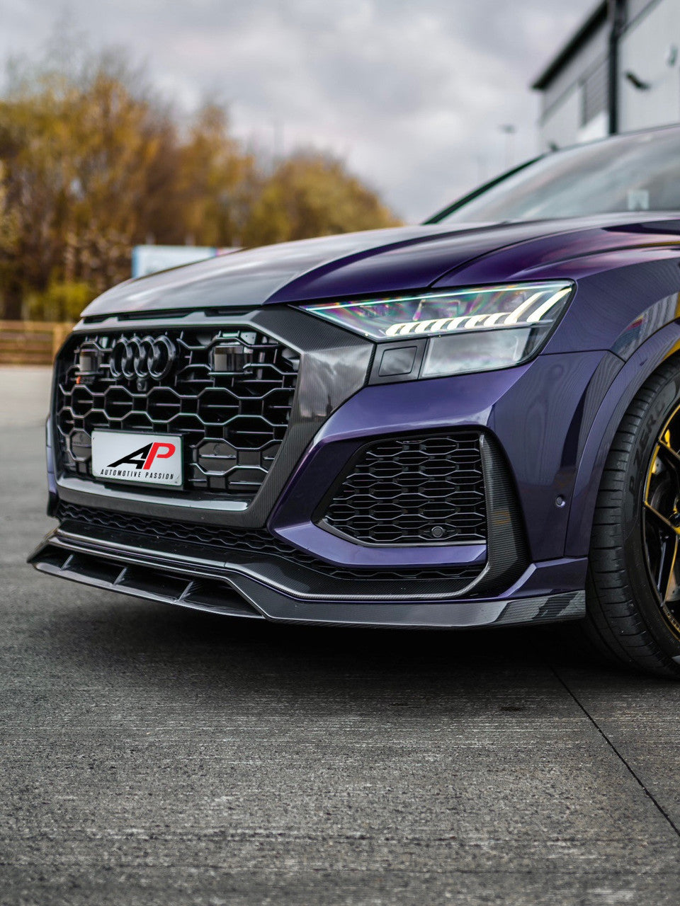 AP Design Carbon Fibre Front Splitter Gloss Twill Carbon - RSQ8