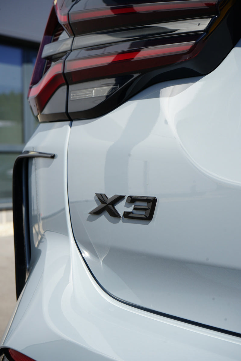 BMW X3 Model Badge / Emblem Gloss Black