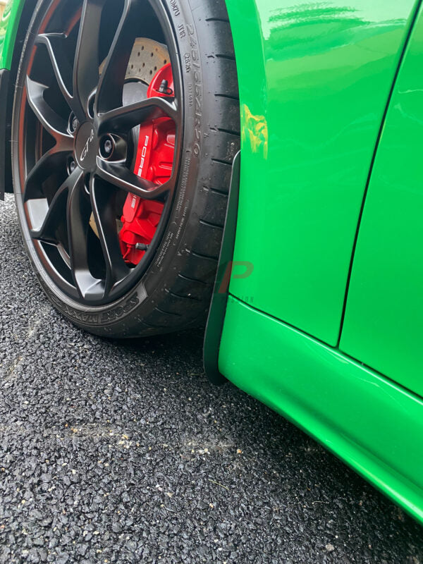 Porsche Arch Guards/Mudflaps FRONT 911/Macan/Taycan - Carbon Fibre