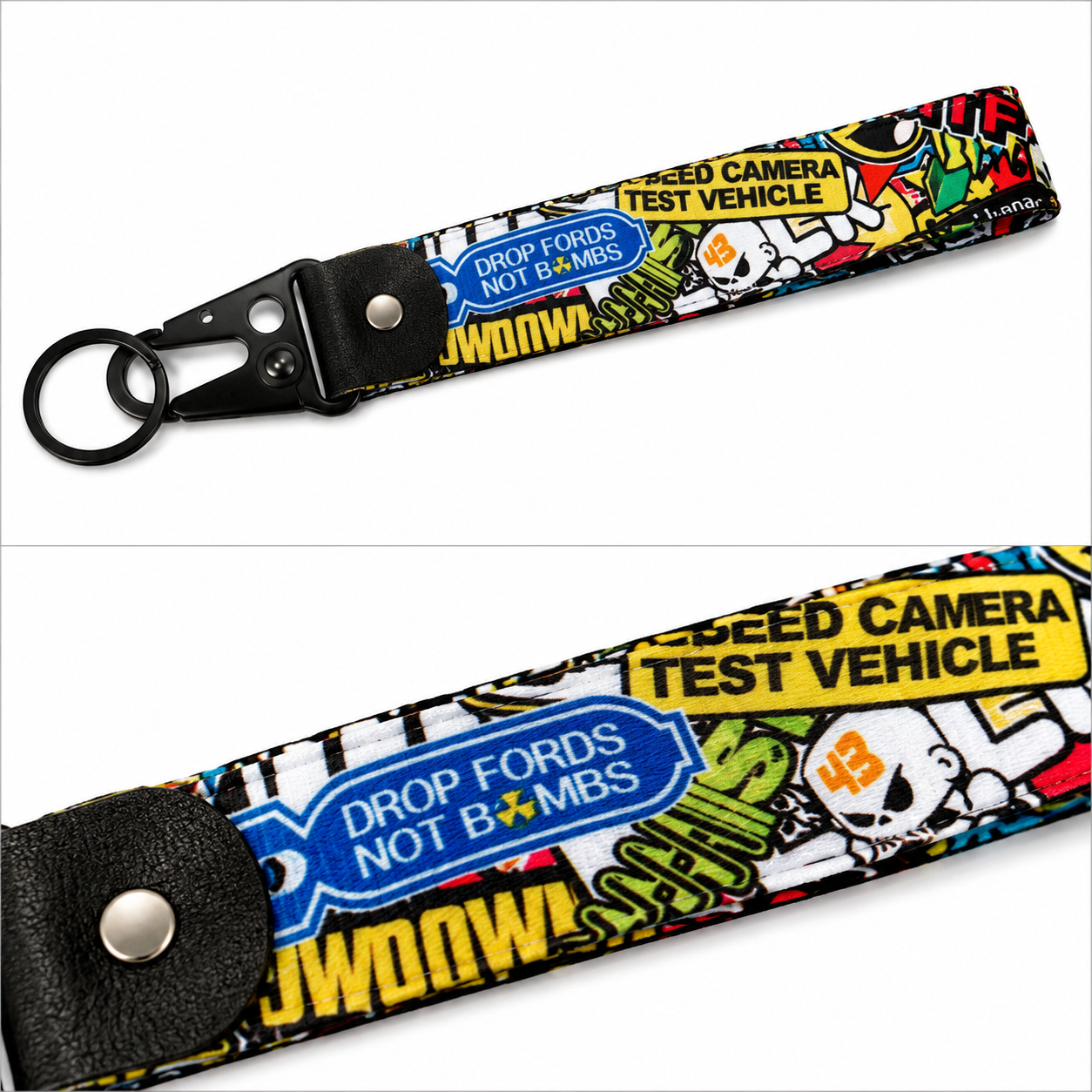 Car Premium Wrist Strap Key Chain Accessory (Various Styles)