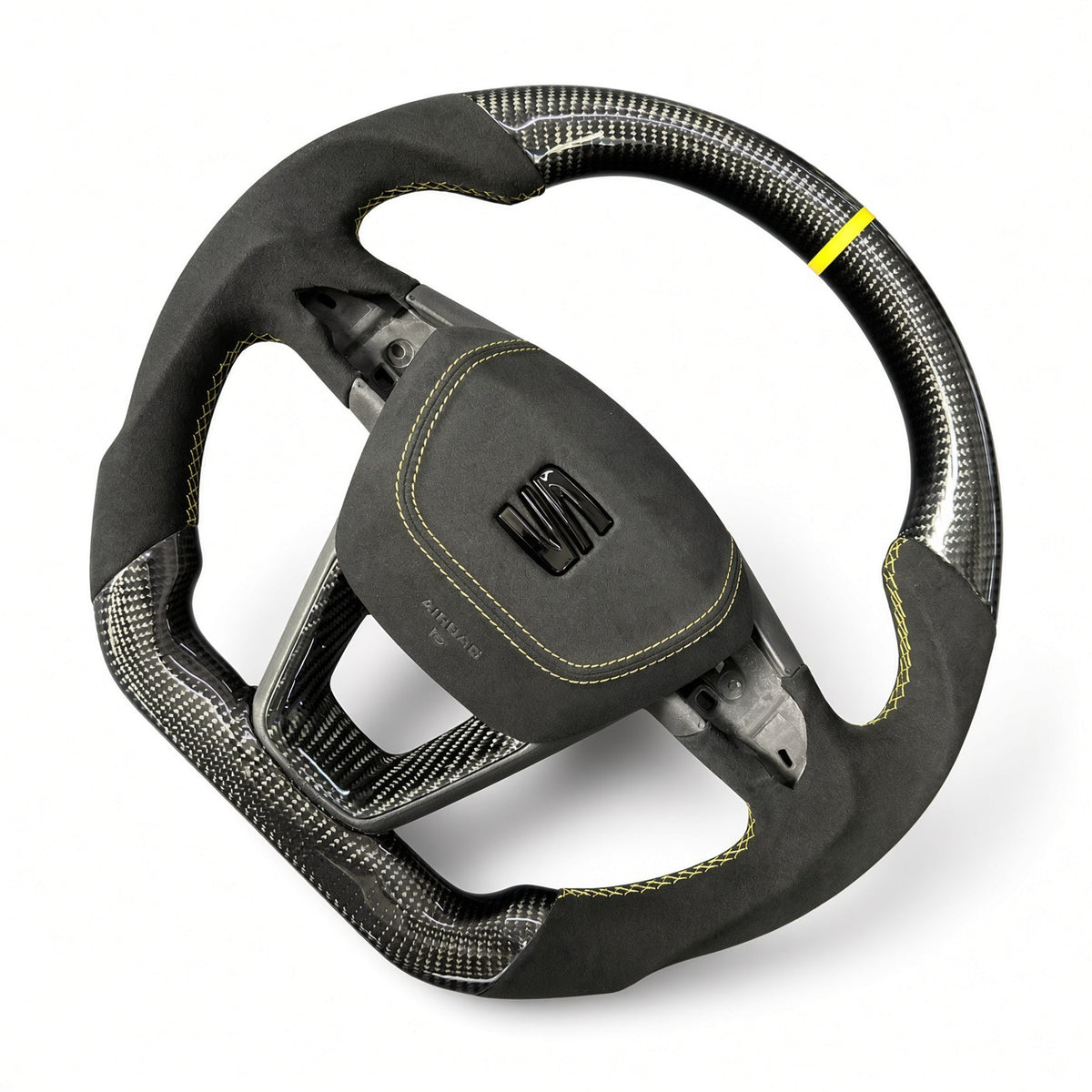 SEAT Leon MK3 Manual Custom Carbon Fibre / Leather Steering Wheel (2013 - 2021)