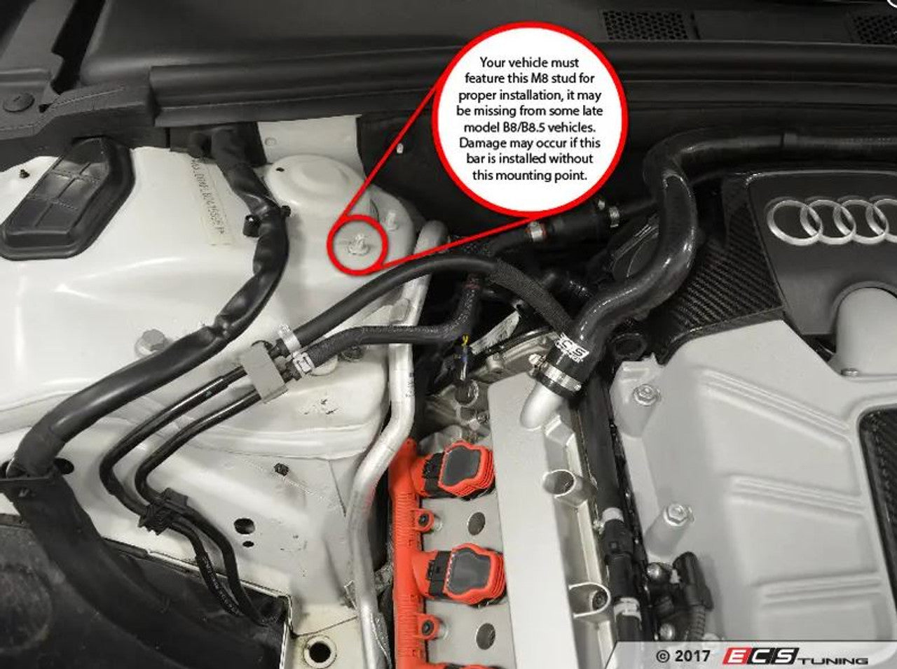 ECS Carbon Fiber Strut Tower Brace - Audi B8 A4/A5/S4/S5