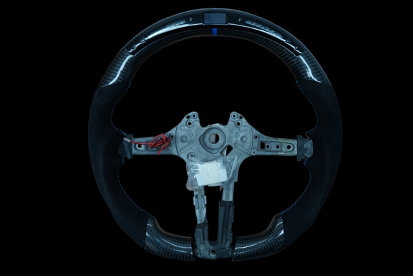 BMW 1, 2, 3, 4, 5 Series LED Carbon Fibre Steering Wheel (IN STOCK - SWBMWF3)