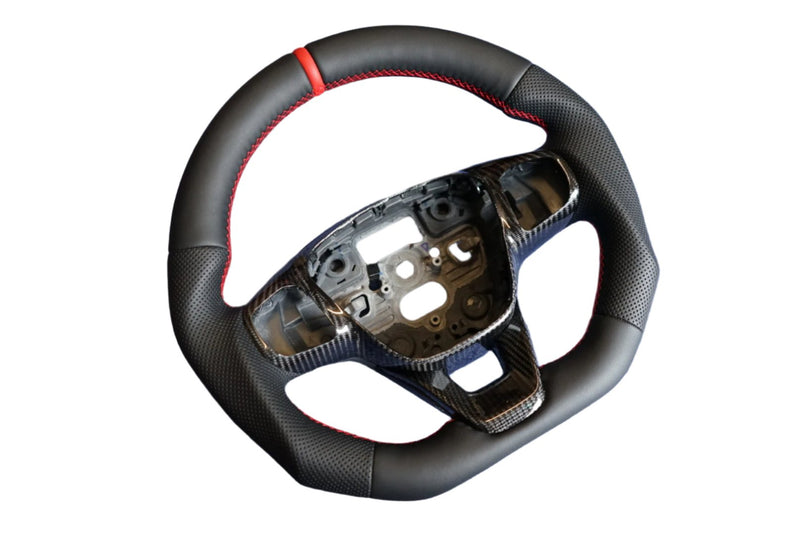 Ford Fiesta MK8 / Focus MK4 Custom Leather Steering Wheel - SWFIESTAMK83