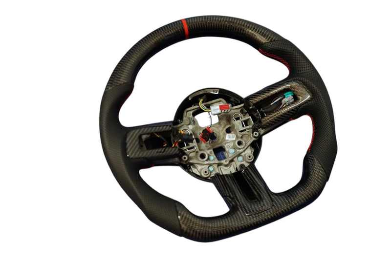 Ford Mustang Carbon Fibre Steering Wheel (2015 - 2022) - SWMUSTANG1