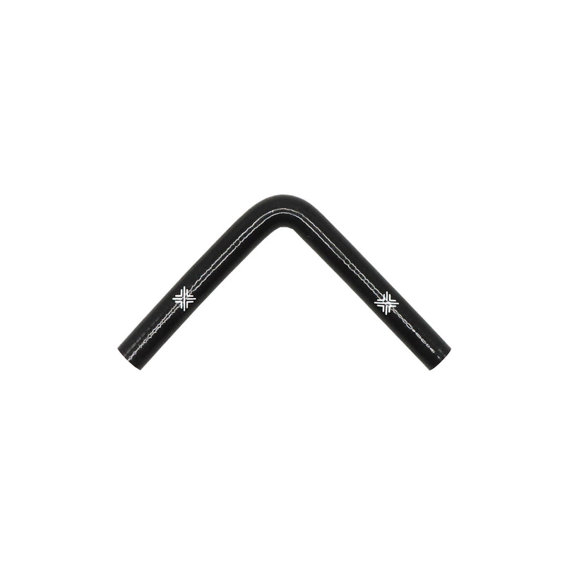 Pipercross Black 90° 12mm Bore, 152mm Leg Length Silicone Hose (FCL04054)