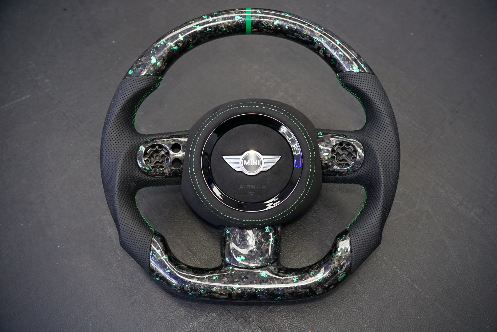 MINI Cooper R56 Forged Carbon Custom Steering Wheel & Airbag Cover 2007 - 2013 (IN STOCK / SWMINIR56.1)