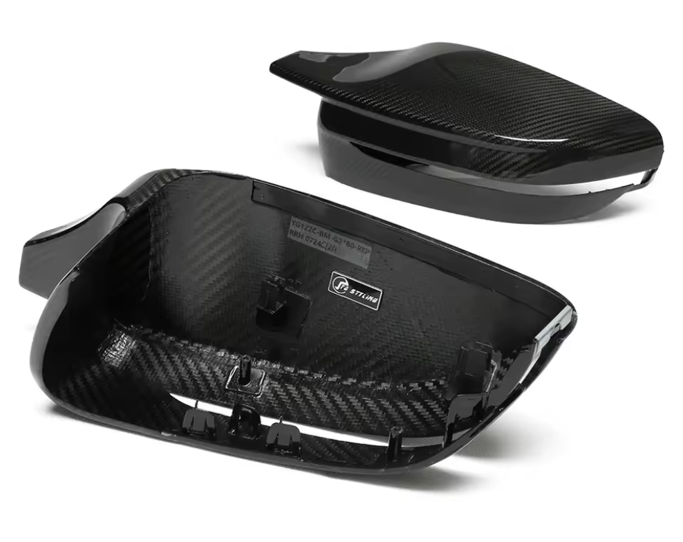 BMW 2 Series G42 Dry Carbon Fibre Replacement M Mirror Covers (2021+ / LHD + RHD Models)