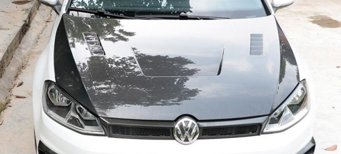 Volkswagen Golf MK7 / MK7.5 LY Style Carbon Fibre Vented Bonnet (Replacement) 2013 - 2021 / DAS