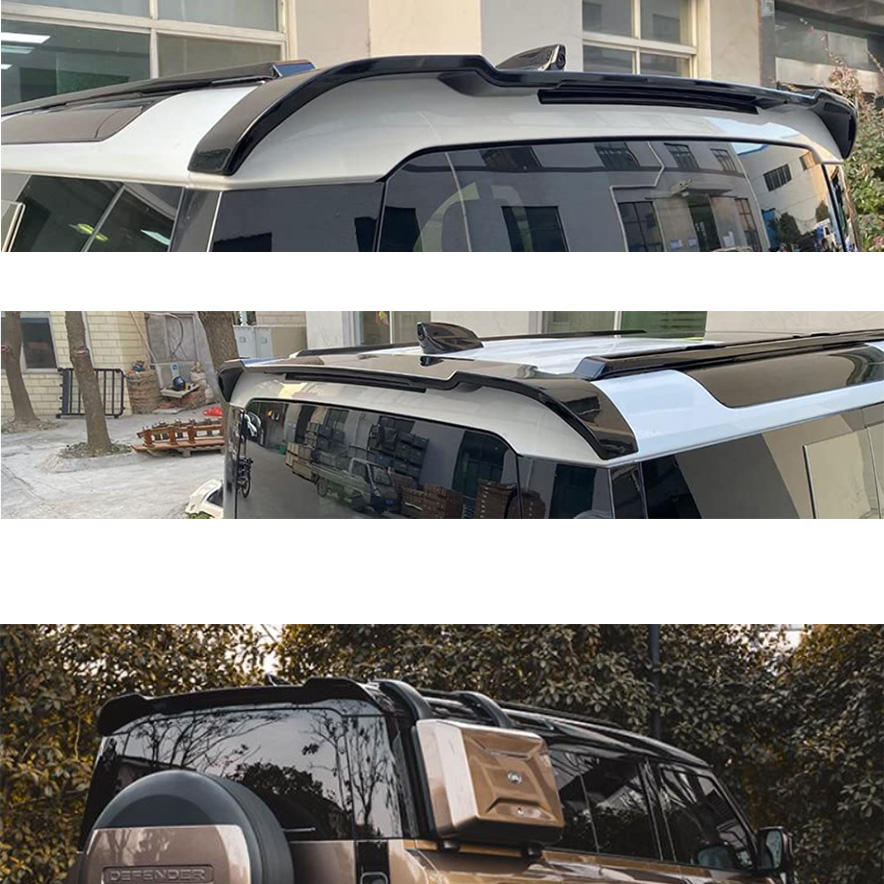 Land Rover Defender 90 110 2021+ Gloss Black Rear Roof Spoiler | DA Design