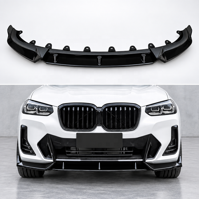 BMW X3 LCI G01 2020 - 2024 Front Bumper Splitter Lip Gloss Black | DA Design