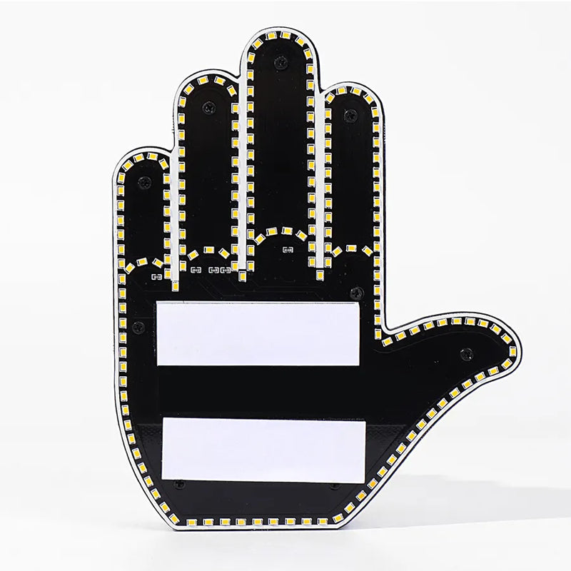 Window Hand Sign Rear Window LED Hand Gesture Sign (Universal)