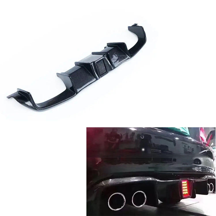 BMW M2 F87 2016 - 2019 Carbon Fibre Rear Diffuser With LED | DA Design