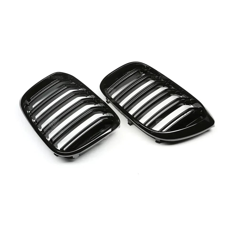 BMW X3 G01 Gloss Black Double Slat Kidney Grilles (2018 - 2021) DIVERSION
