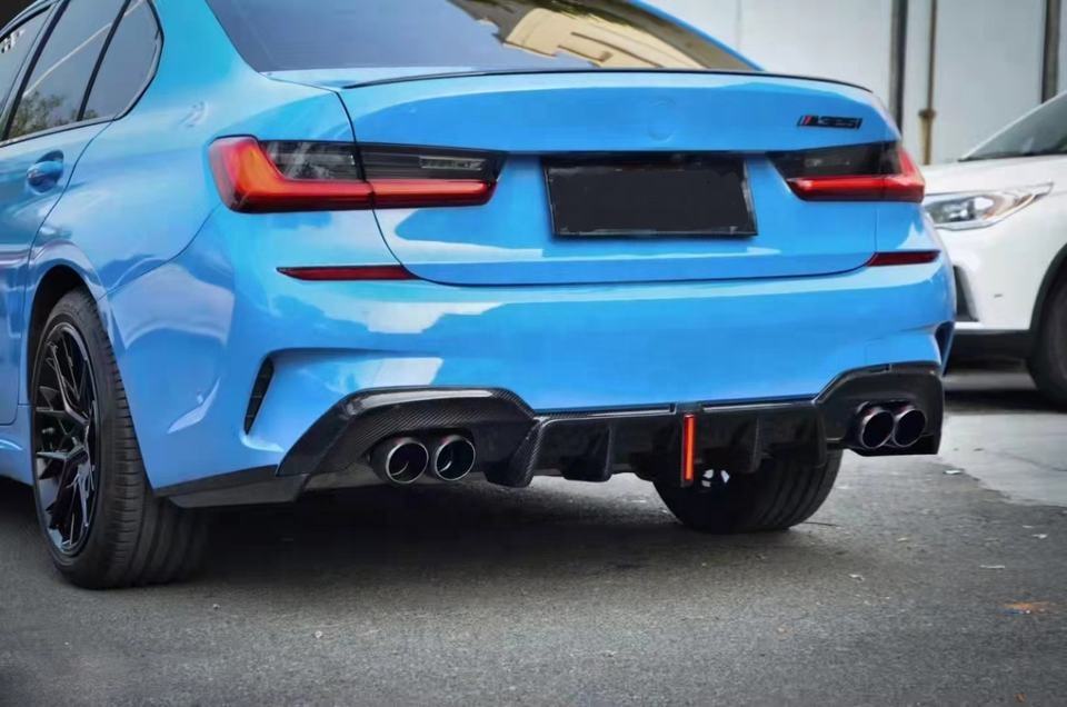 BMW 3 Series G20 2019 - 2022 Pre LCI Carbon Fibre LED Rear Diffuser | DA Design