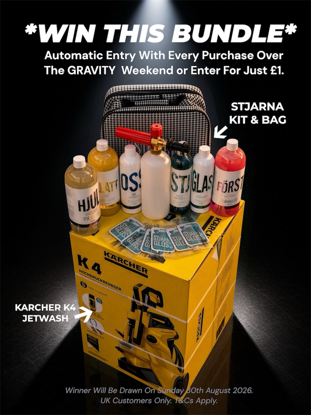 Win This Karcher K4 & Stjarna Gloss Bundle (Worth £345.00)