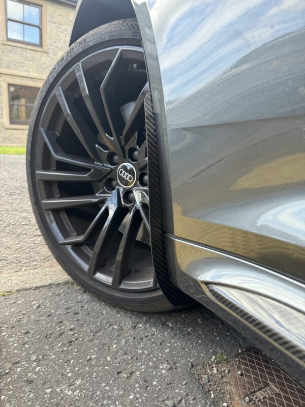 AUDI RS4 B9 Carbon Mudflaps – Audi B9/B9.5 Arch Guards in Dry Carbon Fibre Front & Rear