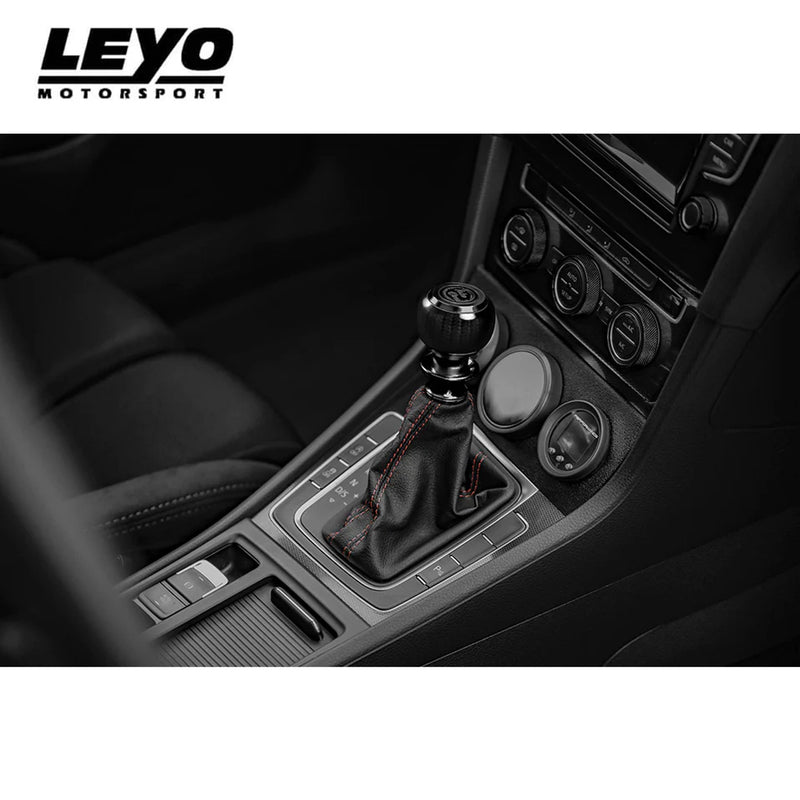 Leyo Motorsport Black Alcantara DSG Shift Knob (Black Anodized)