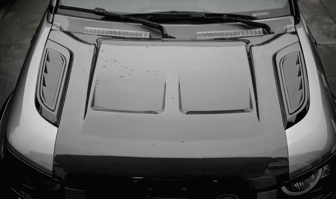 LAND ROVER DEFENDER BONNET AIR VENT COVERS SUITABLE FOR  90 110 L663 2020