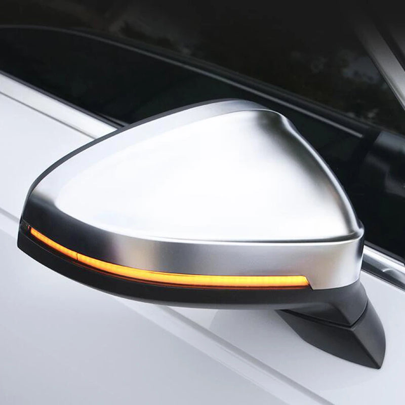 Audi A4 / S4 / RS4 B9 Satin Chrome Replacement Mirror Covers (2016+)