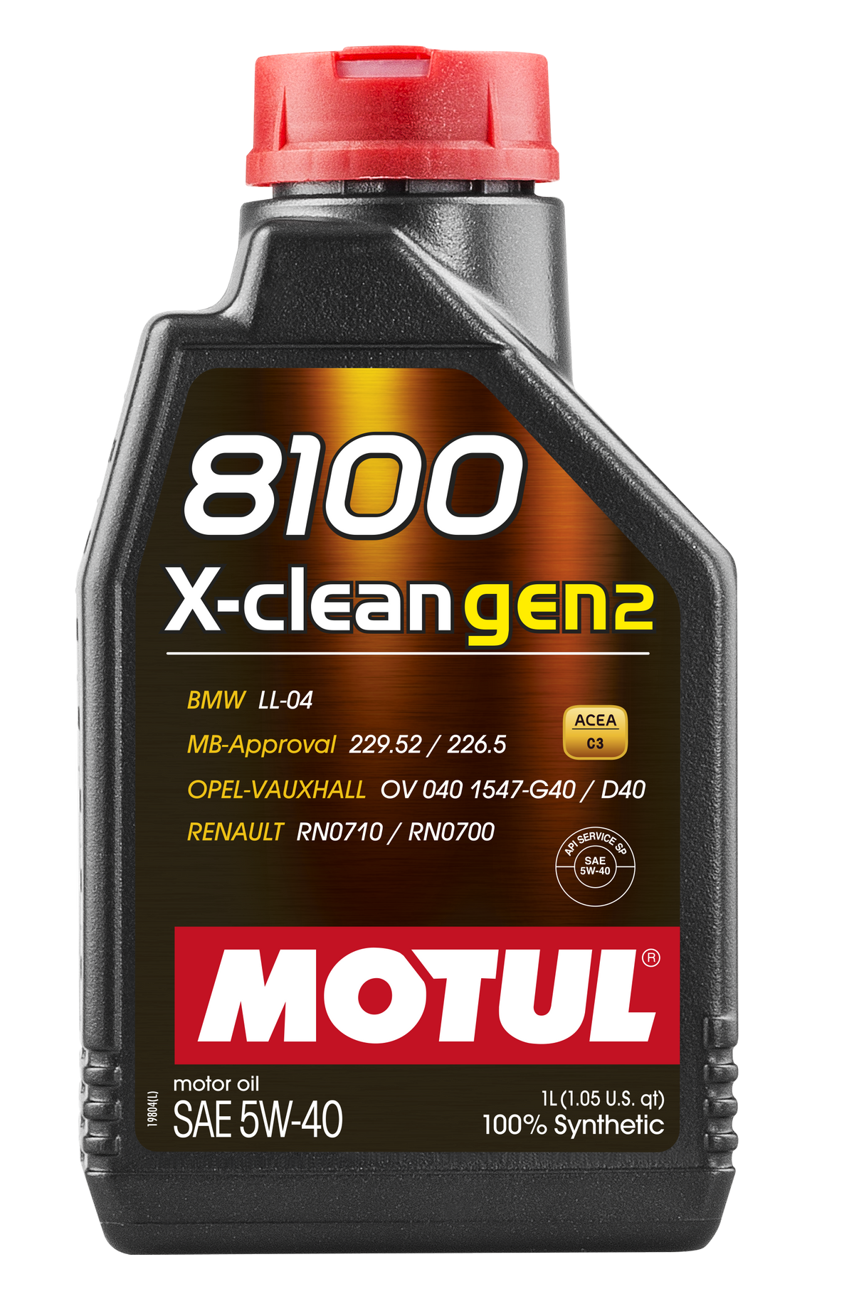 Motul 8100 X-CLEAN GEN2 5W-40 Engine Oil