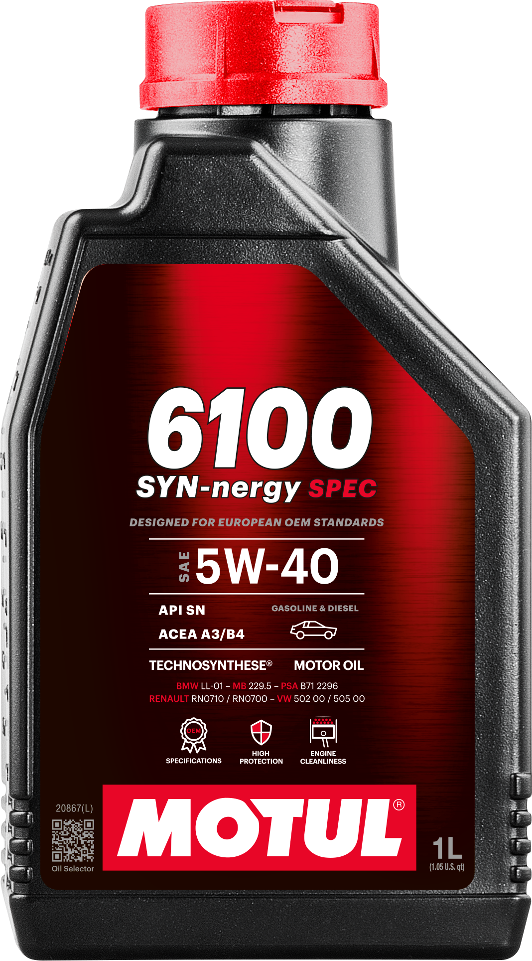 Motul 6100 SYN-nergy SPEC 5W-40 IL Engine Oil