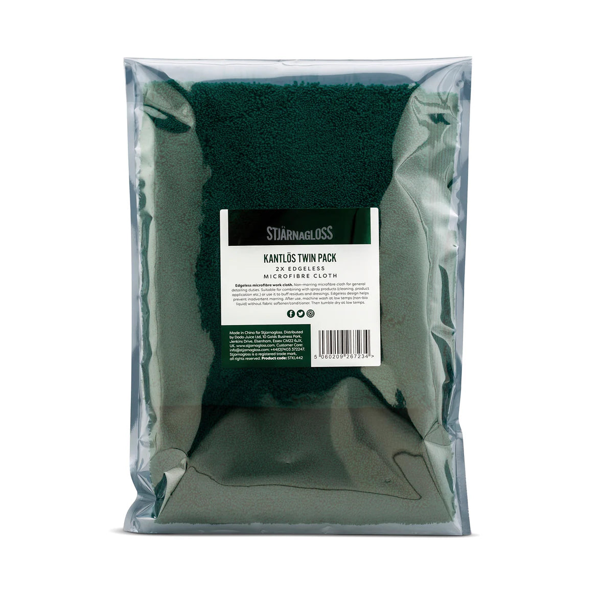 Stjarnagloss Kantlös Twin Pack - Microfibre Buffing Cloths