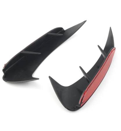 Rear Gloss Black Bumper Canards Pair for Mercedes Benz A Class W177 MK4 (2018+ Models)