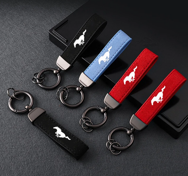 Ford Mustang Alcantara Keyring (Multiple Colours)