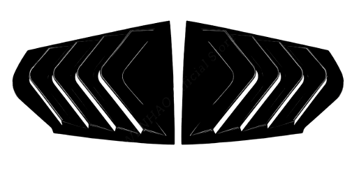 BMW 1 Series F40 Rear Window Louvres (5-Door Models) (2019-2024)