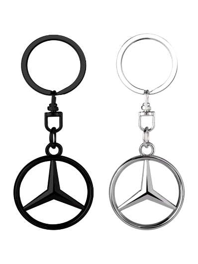 Mercedes Benz Logo Metal Keyring