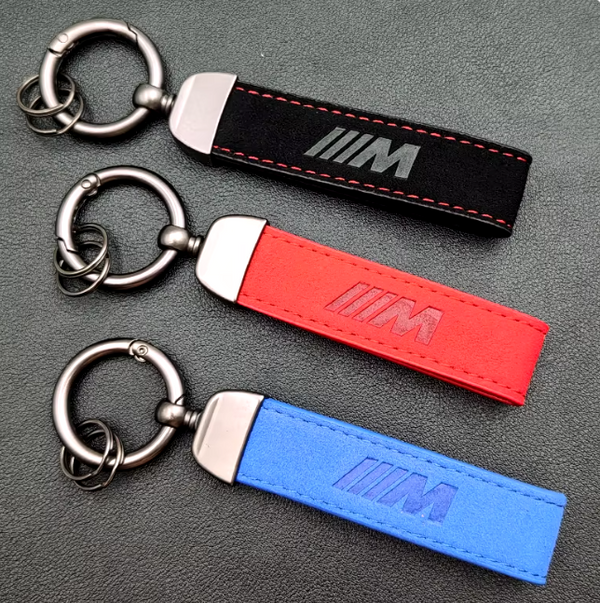 BMW 'M' Logo Alcantara Keyring