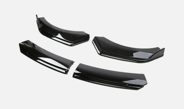 Vauxhall / Opel Corsa E 4 Piece Front Splitter in Gloss Black (2014 - 2019 Models)