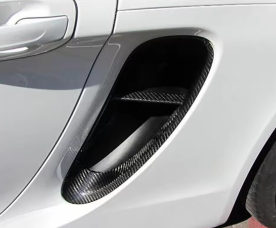 PORSCHE 981 Cayman/Boxster/S/GTS Carbon Fibre Engine Air Intake Vents