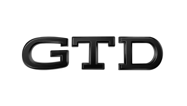 Volkswagen Golf GTD Central Rear Boot Badge (2021+Models)