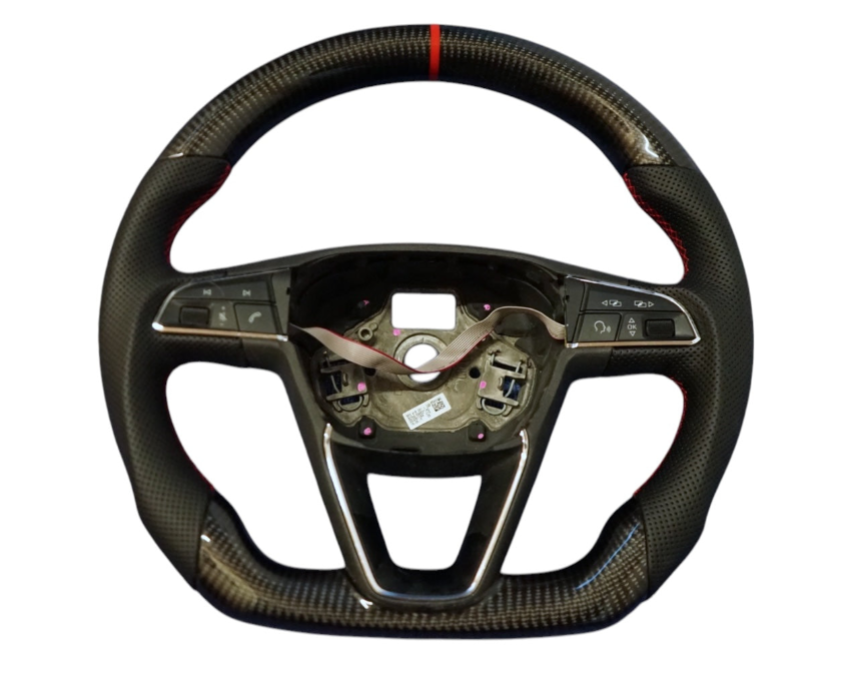 Seat Leon MK3 Carbon Fibre Steering Wheel (2013 - 2021) MANUAL