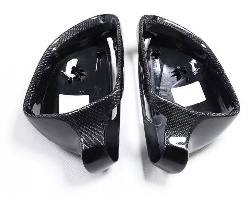 Audi B8 Carbon Fibre Mirror Cover Replacements (Multiple Models | 2008-2016)