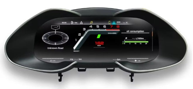 AUDI R8 MK1 (2007 - 2015) 12.3" Digital Instrument Cluster – LCD Upgrade