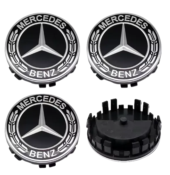 Mercedes Floating Centre Cap / Hub Cap Emblem Kit (75mm)