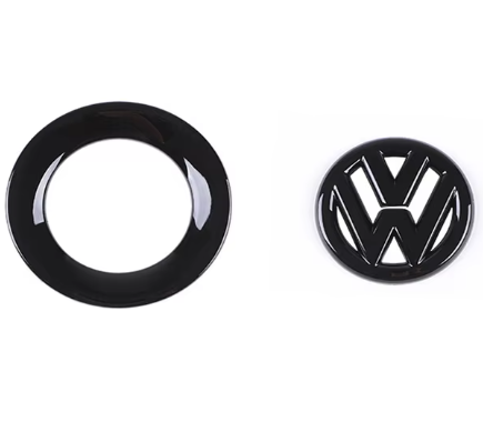 Volkswagen Steering Wheel 'VW' Badge / Logo Overlay - 4cm