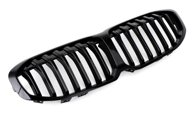 BMW 1 Series F40  Double Slat Gloss Black Kidney Grilles Pair (2020-2024)