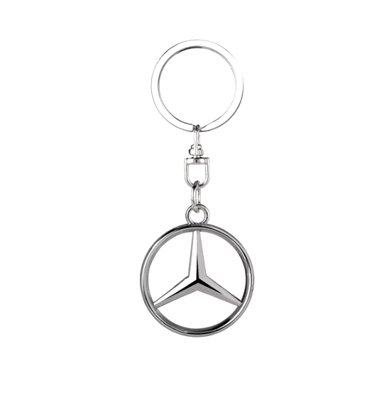 Mercedes Benz Logo Metal Keyring