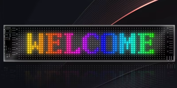 Customisable LED Scrolling Sign For Car Window - App Controlled + Remote