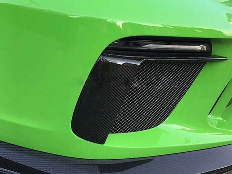 Porsche 911 GT3 RS Dry Carbon Fibre Front Bumper Air Intake Canards (2017-2018)