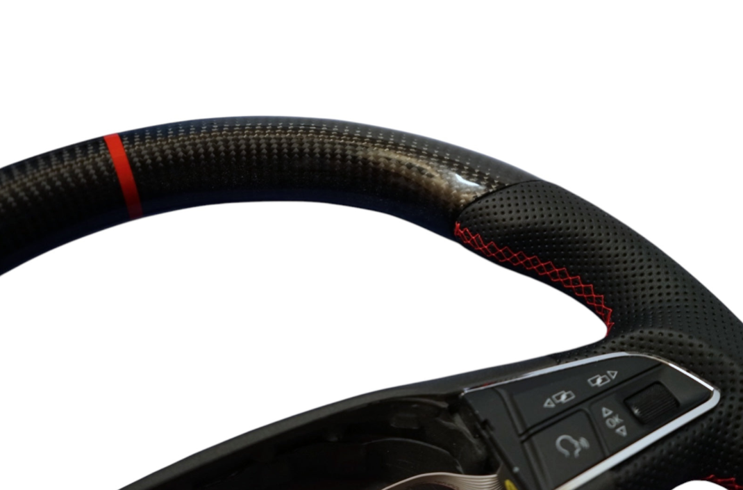 Seat Leon MK3 Carbon Fibre Steering Wheel (2013 - 2021) MANUAL