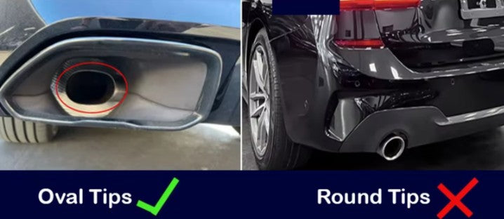 BMW Quad Carbon Exhaust Tips For 2 Series M240i G42 | 3 Series M340i G20/G21 | 4 Series M440i G22