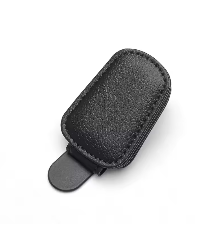 Leather Magnetic Sunglasses Holder For Car