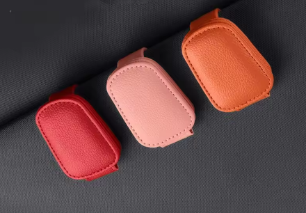 Leather Magnetic Sunglasses Holder For Car